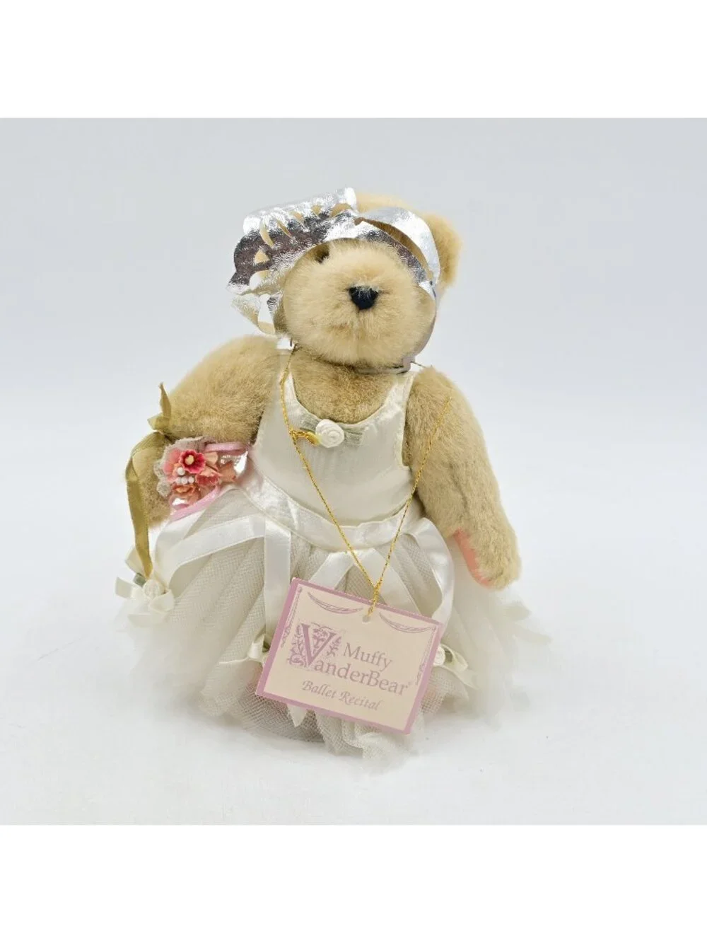 Muffy Vanderbear Ballet Vintage Bear Stuffed Plush W/ Stand